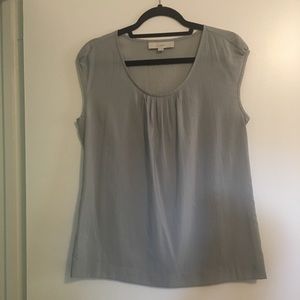 Loft green short sleeve blouse